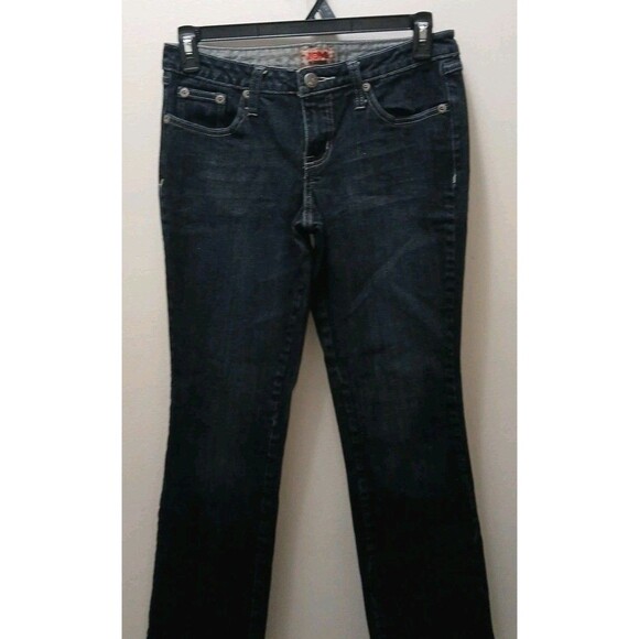 Nobo No Boundaries Junior 11 Dark Wash Bootcut Butterfly Pockets Embroidered - Picture 4 of 16